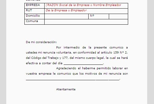 Modelo Carta De Renuncia Voluntaria Word Peru Modelo De Informe