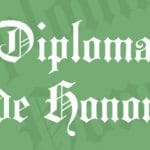 Letras góticas para diplomas y certificados