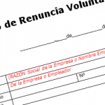 formato word renuncia voluntaria