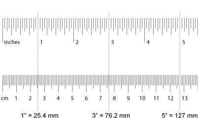 tamaños de tarjetas pulgadas centimetros