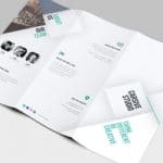 descarga triptico editable bonito photoshop
