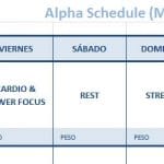 Focus T25 calendario para imprimir en Excel