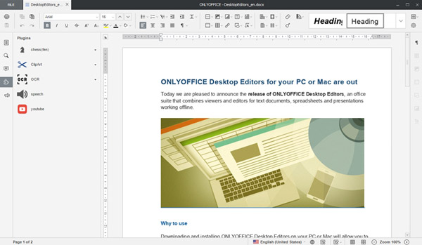 onlyoffice suite ofimatica gratis editor texto