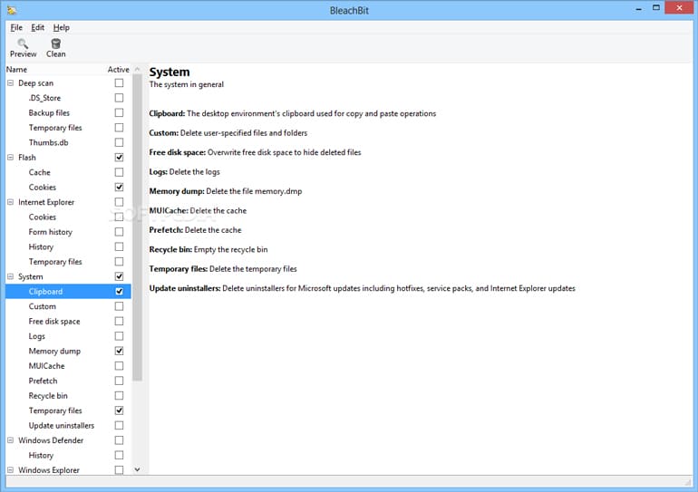 BleachBit limpia navegación y libera espacio de Windows