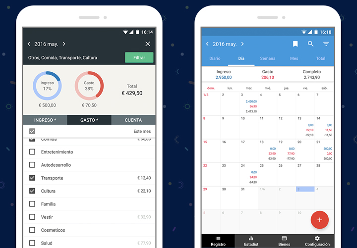 Registro Contable App de contro de gastos