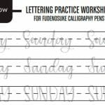 7+ Plantillas de lettering para imprimir oficiales de Tombow
