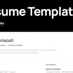 Curriculum Vitae: Formato N°1, diseño ultra minimalista (Figma e InDesign)