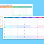 Calendario Planificador 2026 en Excel gratis para editar e imprimir